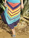 Chevron maxi skirt